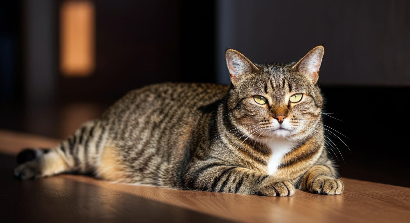 太った猫の写真